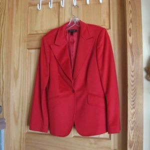 Escada red wool blazer